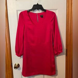 H&M long sleeve hot pink mini dress size 2